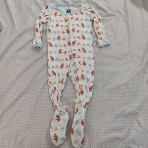 Kickee Pants Musical Animal Print Footie Size 2T